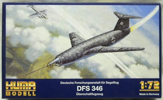 Huma Model 1/72 DFS-346 Supersonic High  Speed & Altitude Reconnaissance - Samolyot 346, 4002 plastic model kit